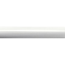 Tringle à rideau en métal Ø20 1m50 blanc brillant