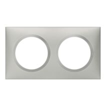 Plaque 2 postes aluminium dooxie - LEGRAND