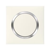 Plaque 1 poste blanc chrome dooxie - LEGRAND