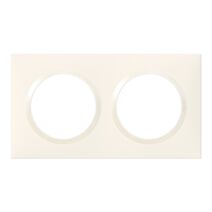 Plaque 2 postes coloris blanc Dooxie  - LEGRAND