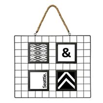 Cadre déco filaire multi-vues 39x33x1.5cm