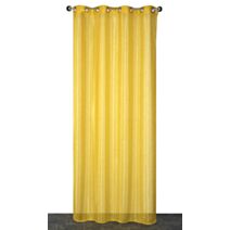 Voilage œillets fils argent jaune 140x240cm - DYLREV