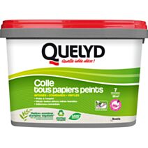 Colle Tous Papiers Peints avec Indicateur coloré Seau 5kg - QUELYD