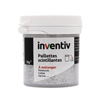 Paillettes scintillantes argent 30g - INVENTIV