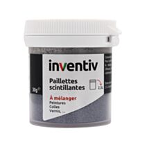 Paillettes scintillantes gris fer 30g - INVENTIV