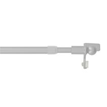 Tringle de Vitrage Ø9mm Embouts Boule 65-110cm Gris Argent - INVENTIV
