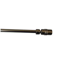 Barre Rideaux Cylindre Extensible 70-110cm Chromé Mat - INVENTIV