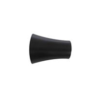 2 Embouts Barre Rideaux Pommeau Ø20mm Noir Mat - INVENTIV