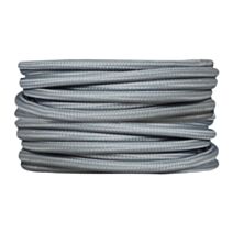 Câble tissu gris 3m - TIBELEC 