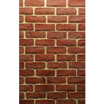 Plaquette de Parement Béton Easy Block Redbrick 0,52m² Rouge 