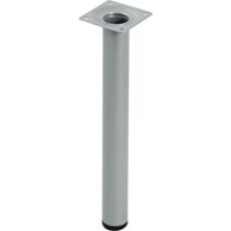 Pied metallique cylindrique sans verin gris H.250 ∅30 - BAR PLUS