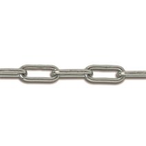 Chaîne droite soudée maille longue 2,5 m diamètre 2,5 mm