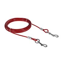 Câble gainé d'attache avec mousquetons