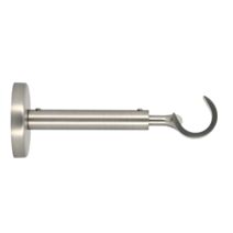 Support de barre à rideau en métal Ø20 ouvert 110-150 mm chromé mat