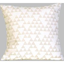 Coussin garni jacquard déhoussable 40x40cms lin