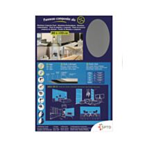 PANNEAU COMPOSITE ALU 80X120CM 3MM/0.15MM BLACK SILVER