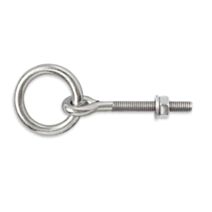 Anneau d'écurie à écrou acier zingué ∅10mm L120mm CHAPUIS