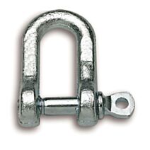 Manille droite piton à oeil acier zingué ø 7.3mm l. 17mm