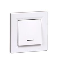 Interrupteur va-et-vient lumineux Asfora blanc - SCHNEIDER ELECTRIC