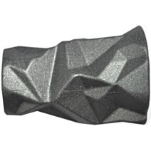 Embout de barre à rideau en métal Alifa Ø20 météorite