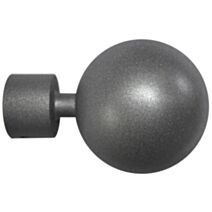Embout de barre à rideau en métal Delia Ø20 météorite