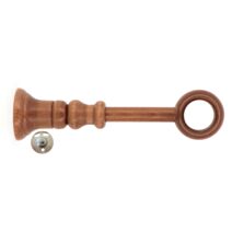 1 support bois à oeil Ø35 réglable de 100 à 220mm merisier