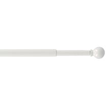 1 tringle de vitrage métal boule Ø7 extensible de 40 à 65cm blanc brillant MOBOIS 