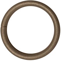 10 anneaux métal Ø42 pour tringle Ø20 brun oxydé