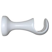 1 support bois ouvert Ø35 fixe 110mm laqué blanc