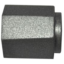 Lot de 2 embouts de barre à rideau en métal Syrma Ø20 météorite