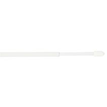 2 tringles de vitrage métal rondes extensibles de 50 à 80cm + 4 pitons plastique blanc MOBOIS