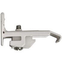 2 supports métal muraux Rail Express carré 30mm blanc