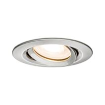Spot encastré rond orientable Nova LED GU5.3/10 35W acier brossé