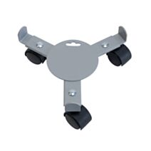 Support pot à roulettes extensible 27-37cm gris aluminium - LOUIS MOULIN