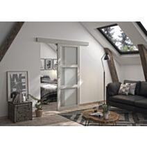 Porte coulissante en applique Shaker Bilbao 83cm - OPTIRAIL