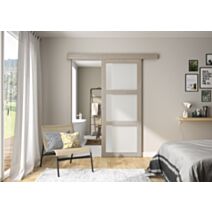 Porte coulissante en applique Shaker Vérone 83cm - OPTIRAIL