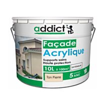 PEINTURE FACADE ADDICT ACRYL FACADE 10 L TON PIERRE