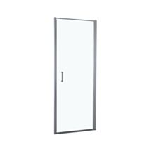 Porte douche pivotante verre transparent 80cm chromé - INVENTIV