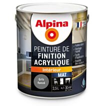 ACRYLIQUE MAT GRIS FONCE 2.5L
