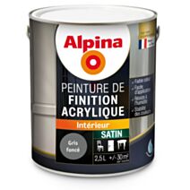 ACRYLIQUE SATIN GRIS FONCE 2.5L