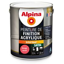 ACRYLIQUE SATIN ROUGE CORAIL 2.5L