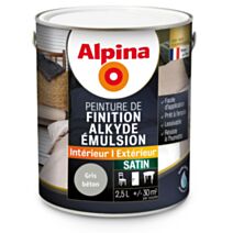 ALKYDE EMULSION SATIN GRIS BETON 2.5L