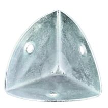 Équerre d'angle avec bouts arrondis à visser Ø4mm 35x0,8mm - ALBERTS