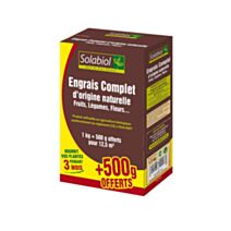 Engrais complet 1kg + 500gr Offerts - SOLABIOL