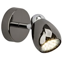 Serie spot brilliant milano led 3w chrome et noir chrome
