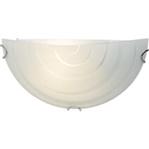 Applique murale brilliant melania 9w verre mat et deco spirale