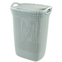 Panier à Linge Tricot 57L Bleu/Gris - CURVER