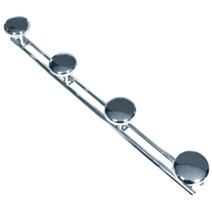 Patere 4 tete chrome