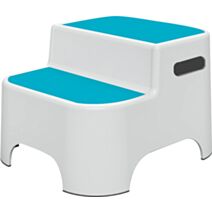 Marche pied double blanc/bleu
