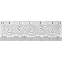 Rideau avec strass blanc 60cm